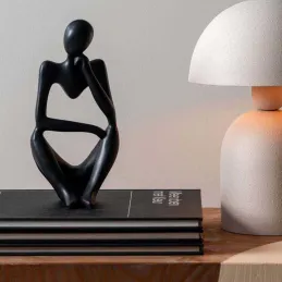 Statuette silhouette en polyrésine Wondering