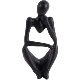 Statuette silhouette en polyrésine Wondering