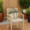 Fauteuil en teck et cannage synthétique BAIA (Lot de 2)