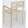 Fauteuil en teck et cannage synthétique BAIA (Lot de 2)