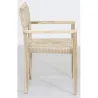 Fauteuil en teck et cannage synthétique BAIA (Lot de 2)