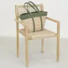 Fauteuil en teck et cannage synthétique BAIA (Lot de 2)