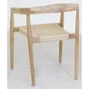 Fauteuil en teck et cannage synthétique BAIA (Lot de 2)