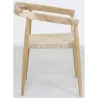 Fauteuil en teck et cannage synthétique BAIA (Lot de 2)