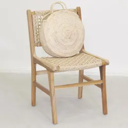 Chaise en teck naturel BAIA (Lot de 2)