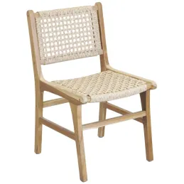 Chaise en teck naturel BAIA (Lot de 2)