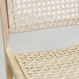 Chaise en teck naturel BAIA (Lot de 2)