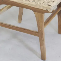 Chaise en teck naturel BAIA (Lot de 2)