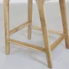 Tabouret de bar en teck naturel BAIA (Lot de 2)