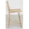 Tabouret de bar en teck naturel BAIA (Lot de 2)