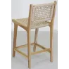 Tabouret de bar en teck naturel BAIA (Lot de 2)