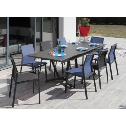 Chaise de jardin empilable Delia