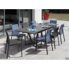 Chaise de jardin empilable Delia