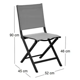 Chaise jardin pliante en aluminium Thema