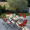 Chaise jardin pliante en aluminium Thema