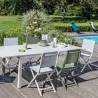 Chaise jardin pliante en aluminium Thema