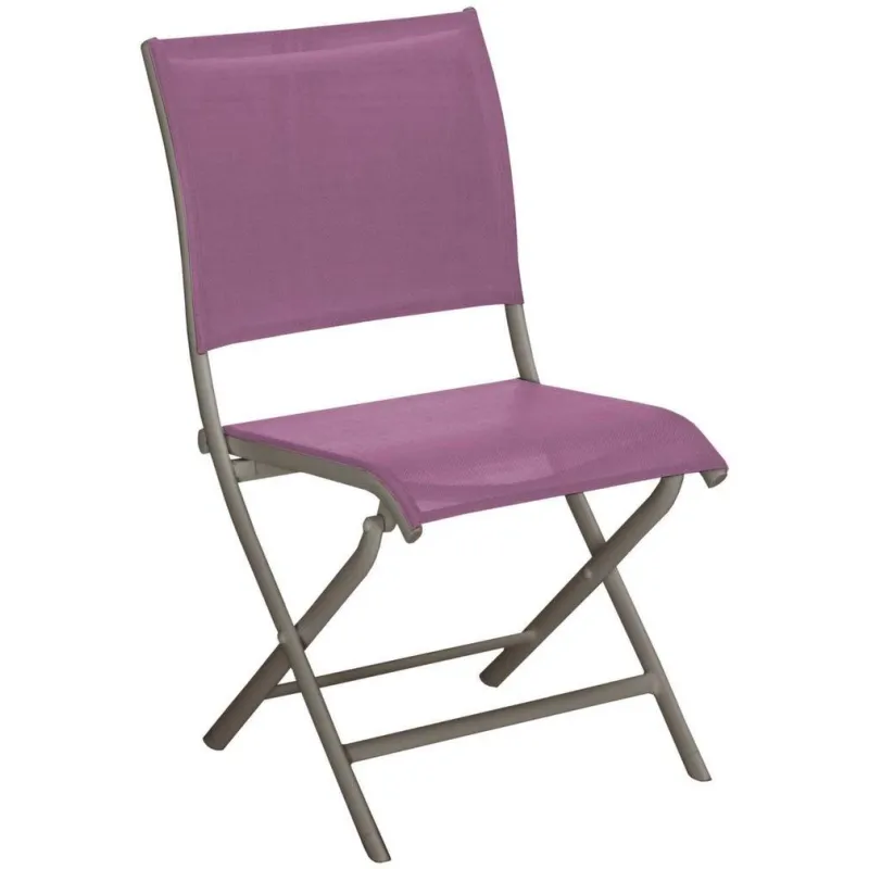 Chaise jardin pliante en aluminium Elegance