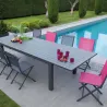Chaise jardin pliante en aluminium Elegance