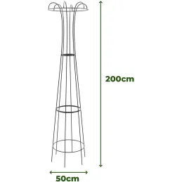 Treilli en acier 50 x 200 cm Obelisk