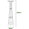 Treilli en acier 50 x 200 cm Obelisk