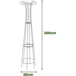 Treilli en acier 50 x 200 cm Obelisk