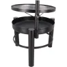 Brasero en métal avec grille de cuisson intégrée