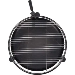 Brasero en métal avec grille de cuisson intégrée