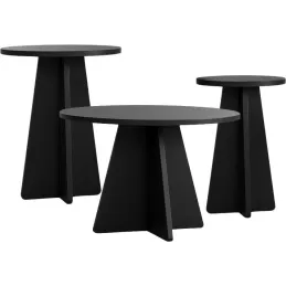 Ensemble de 3 tables basses Mushroom
