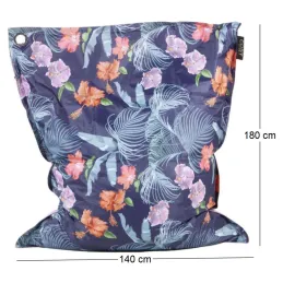 Maxi coussin imprimé intérieur extérieur 140 x 180 cm