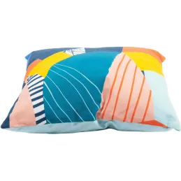 Coussin en coton imprimé 45 x 45 cm