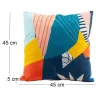 Coussin en coton imprimé 45 x 45 cm