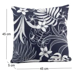 Coussin en coton imprimé 45 x 45 cm