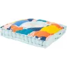 Coussin de sol en coton 60 x 60 x 12 cm