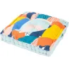 Coussin de sol en coton 60 x 60 x 12 cm