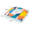 Coussin de sol en coton 60 x 60 x 12 cm