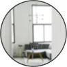 Miroir rond 94 cm Hub