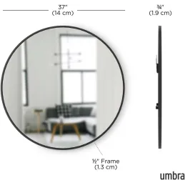 Miroir rond 94 cm Hub