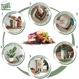 Composteur de cuisine avec robinet Biodéchets