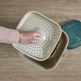 Composteur de cuisine avec robinet Biodéchets