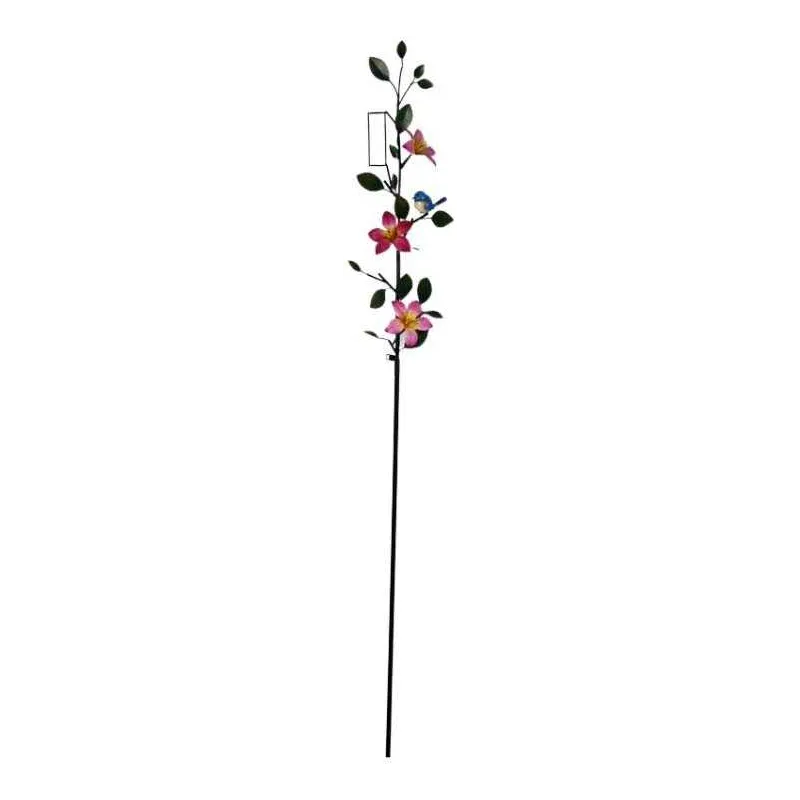 Tuteur pluviomètre fleuri 7 x 19 x 168 cm