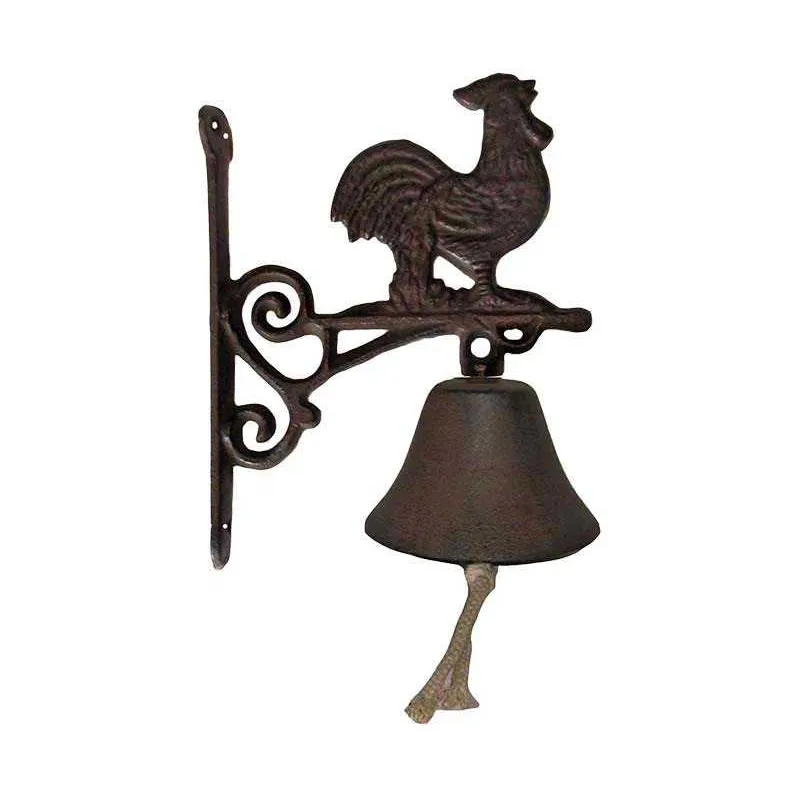 Cloche carillon fonte Coq 19 x 10 x 17 cm