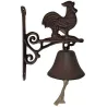 Cloche carillon fonte Coq 19 x 10 x 17 cm