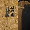 Cloche carillon fonte Coq 19 x 10 x 17 cm