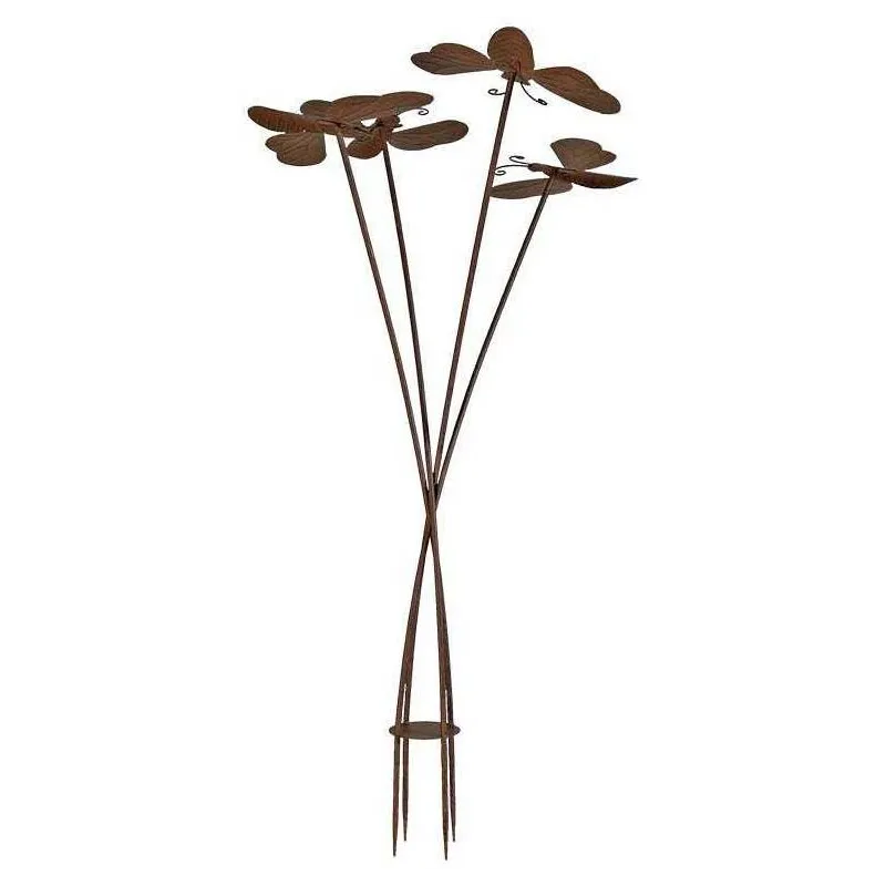 Tuteur à planter en fer abeilles 65 x 12 4cm