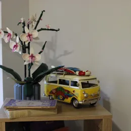 Van décoratif en métal Flower power