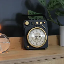 Horloge à poser vintage tourne disque
