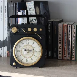 Horloge à poser vintage tourne disque