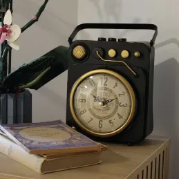 Horloge à poser vintage tourne disque
