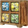 Petit meuble de rangement 4 tiroirs colorés