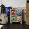 Petit meuble de rangement 4 tiroirs colorés